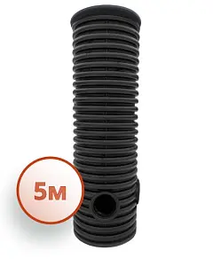 Дренажный колодец d315 h5000 с черной крышкой (отводы 160 мм) 1